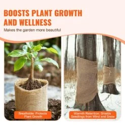 Burlap Fabric Roll, 36 In. X 150 Ft. And 50 X 50 High Density Wide Natural Burlap Fabric Rolls, Cabinet Type Accessory -Vevor vevor landscape fabric cmbj36inches3tqmtv0 1f 1000