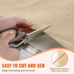 Burlap Fabric Roll, 36 In. X 150 Ft. And 50 X 50 High Density Wide Natural Burlap Fabric Rolls, Cabinet Type Accessory -Vevor vevor landscape fabric cmbj36inches3tqmtv0 fa 1000