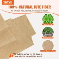 Burlap Fabric Roll, 40 In. X 75 Ft. And 50 X 50 High Density Wide Natural Burlap Fabric Rolls, Cabinet Type -Vevor vevor landscape fabric cmbj40inchesdjjn9v0 c3 1000