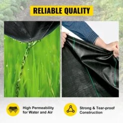 3 Ft. X 50 Ft. Premium Weed Barrier Fabric Heavy-Duty, Weed Barrier Landscape Fabric -Vevor vevor landscape fabric fcb 0 9m15 2m 5ozv0 44 1000