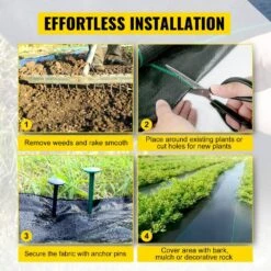 3 Ft. X 50 Ft. Premium Weed Barrier Fabric Heavy-Duty, Weed Barrier Landscape Fabric -Vevor vevor landscape fabric fcb 0 9m15 2m 5ozv0 fa 1000