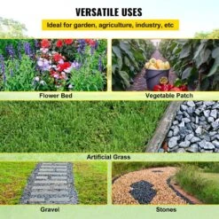 3 Ft. X 300 Ft. Weed Barrier 5.8 Oz. Heavy-Duty PP Material Weed Barrier Landscape Fabric Ground Cover For Garden, Black -Vevor vevor landscape fabric fcby33005 8oz8wblv0 fa 1000