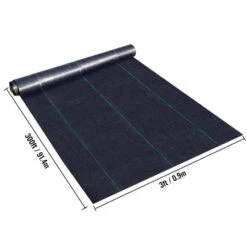3 Ft. X 250 Ft. Premium Heavy-Duty Weed Barrier Landscape Fabric High Permeability For Weed Blocker Mat Driveway Fabric -Vevor vevor landscape fabric jbxbz3250ft5i3fmvv0 d4 1000