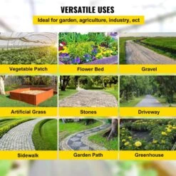 Weed Barrier Fabric Heavy Duty 3 Ft.x300ft. Woven Weed Blocker Gardening Mat 3.2OZ Garden Geotextile Weed Control Fabric -Vevor vevor landscape fabric zzzp3 24oz3x300fcv0 fa 1000