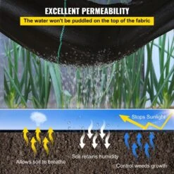 Weed Barrier Landscape Fabric 4 X 250 Ft. Geotextile Underlayment PP Woven Garden Ground Cover 5 Oz. Weed Control Fabric -Vevor vevor landscape fabric zzzp4x250yc5ozfcbv0 1f 1000