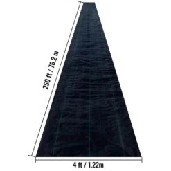 Weed Barrier Landscape Fabric 4 X 250 Ft. Geotextile Underlayment PP Woven Garden Ground Cover 5 Oz. Weed Control Fabric -Vevor vevor landscape fabric zzzp4x250yc5ozfcbv0 76 1000
