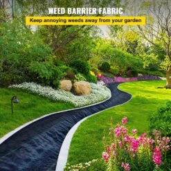Weed Barrier Landscape Fabric 4 X 250 Ft. Geotextile Underlayment PP Woven Garden Ground Cover 5 Oz. Weed Control Fabric -Vevor vevor landscape fabric zzzp4x250yc5ozfcbv0 c3 1000