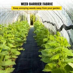 Weed Barrier Fabric 6ft. 300ft. Heavy Duty 2.4 Oz. Woven Weed Control Fabric Geotextile Fabric Polyethylene Ground Cover -Vevor vevor landscape fabric zzzp6x300ycfcb001v0 c3 1000