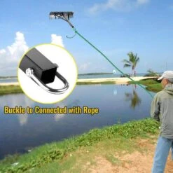 Pond Rake 24 In. Aquatic Weed Rake Double Sided Lake Weed Cutter Weed Rakes Tool For Pond Landscaping With 66 Ft. Rope -Vevor vevor landscaping rakes ccb24ycscb0000001v0 1f 1000