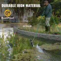 Pond Rake 24 In. Aquatic Weed Rake Double Sided Lake Weed Cutter Weed Rakes Tool For Pond Landscaping With 66 Ft. Rope -Vevor vevor landscaping rakes ccb24ycscb0000001v0 44 1000