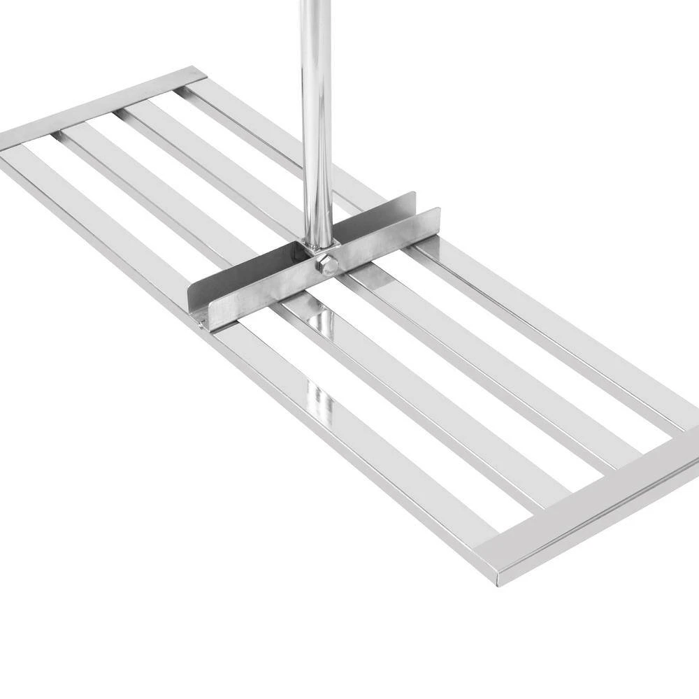 Drag Harrow 30 In. X 10 In. Lawn Leveler Tool Lawn Leveling Rake With 77 In. Handle Stainless Steel Soil Leveling Tool 4 Drag Harrow 30 In. X 10 In. Lawn Leveler Tool Lawn Leveling Rake With 77 In. Handle Stainless Steel Soil Leveling Tool - Image 2