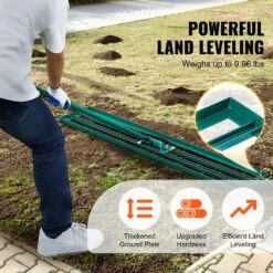 Lawn Leveling Rake 48 In. X 10 In. Level Lawn Tool Heavy-duty Lawn Leveler With 78 In. Steel Extended Handle Rake Suit -Vevor vevor landscaping rakes cppzp1048000tbpbmv0 4f 1000
