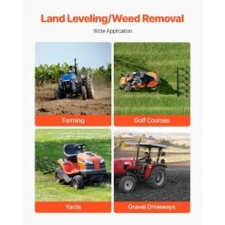 40 In. Handle Length Drag Harrow 4 Ft. X 4 Ft. Heavy-Duty Chain Harrow With 69 Teeth 16 40 In. Handle Length Drag Harrow 4 Ft. X 4 Ft. Heavy-Duty Chain Harrow With 69 Teeth -Vevor vevor landscaping rakes lpgdk4x4ft0067aqtv0 fa 1000