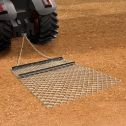 86 In. Drag Harrow 4 Ft. X 5 Ft. ATV Chain Harrow Q235 Steel UTV Tractor Attachments Field Drag Mat -Vevor vevor landscaping rakes lpgsk4x5ft001bju0v0 31 1000