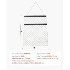 86 In. Drag Harrow 4 Ft. X 5 Ft. ATV Chain Harrow Q235 Steel UTV Tractor Attachments Field Drag Mat -Vevor vevor landscaping rakes lpgsk4x5ft001bju0v0 76 1000