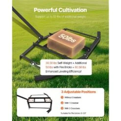 Driveway Drag, 67.7 In. Width Tow Behind Drag Harrow, Q235 Steel Driveway Grader With Adjustable Bars -Vevor vevor landscaping rakes qypqyp66inchec4n5v0 1f 1000