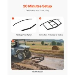 Driveway Drag, 67.7 In. Width Tow Behind Drag Harrow, Q235 Steel Driveway Grader With Adjustable Bars -Vevor vevor landscaping rakes qypqyp66inchec4n5v0 44 1000