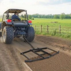 Driveway Drag 76.57 In. Width Tow Behind Drag Harrow Q235 Steel Driveway Grader With Adjustable Bars -Vevor vevor landscaping rakes qypqyp74inch4bo1zv0 31 1000