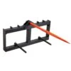 49 In. Hay Spear Bale Spears 1600 Lbs. Loading Capacity Skid Steer Loader Tractor Attachment With 2pcs 17.5 In. -Vevor vevor landscaping rakes tzczs12zhz491u79bv0 64 1000