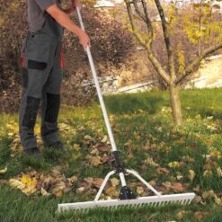102.36 In. Landscape Rake 36 In. Head Aluminum Landscape Rak With Adjustable Extension Handle Lake Weed Rake -Vevor vevor landscaping rakes zclqplhj36inn5crmv0 31 1000