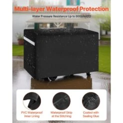 Grill Cover 59 In. BBQ Covers For Outdoor Grills Waterproof Fade Resistant Weather Resistant Heavy Duty 600D Polyester -Vevor vevor outdoor cooking accessories pjpdsklzzpdsx3w3zv0 4f 1000