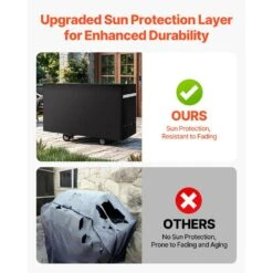 Grill Cover 59 In. BBQ Covers For Outdoor Grills Waterproof Fade Resistant Weather Resistant Heavy Duty 600D Polyester -Vevor vevor outdoor cooking accessories pjpdsklzzpdsx3w3zv0 fa 1000