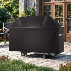 Grill Cover 65 In. BBQ Covers For Outdoor Grills Waterproof Fade Resistant Weather Resistant Heavy Duty Polyester -Vevor vevor outdoor cooking accessories pjpdsklzzrqsicqn5v0 31 1000
