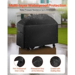 Grill Cover 48 In. BBQ Covers For Outdoor Grills Waterproof Fade Resistant Weather Resistant Heavy Duty Polyester -Vevor vevor outdoor cooking accessories pjpdsklzzrqsr8o03v0 4f 1000