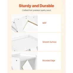 Montessori Weaning Table And Chair Set, Wooden Toddler Table And Chair Set Adjustable Height Chair, White Dining Chair -Vevor vevor outdoor dining chairs etdnzy151321xg9u9v0 1f 1000