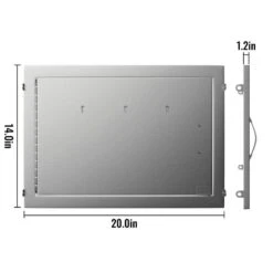 20 In. W X 14 In. H Outdoor Kitchen Doors Horizontal Single BBQ Door Stainless Steel BBQ Access Door -Vevor vevor outdoor kitchen doors 14h 20wbxgcgdkm01v0 76 1000