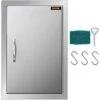 Outdoor Kitchen Doors 14 In. W X 20 In. H Vertical Single BBQ Door Stainless Steel BBQ Access Door -Vevor vevor outdoor kitchen doors 14w 20hbxgcgdkm01v0 64 1000