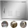 Grill Door 20 In. W X 14 In. H Single Stainless Steel Outdoor Kitchen Doors With Vents Access Door For BBQ Island