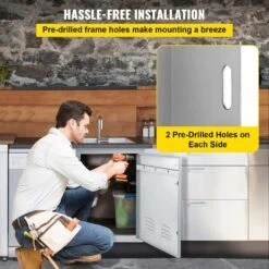 BBQ Access Door 17 In. W X 24 In. H Vertical Island Door With Vents Stainless Steel Single Access Door For BBQ Island 14 BBQ Access Door 17 In. W X 24 In. H Vertical Island Door With Vents Stainless Steel Single Access Door For BBQ Island -Vevor vevor outdoor kitchen doors 17x24ycczdcgmdtfkv0 44 1000