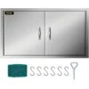 Outdoor Kitchen Doors 42 In. W X 21 In. H Double BBQ Door Stainless Steel BBQ Access Door