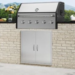 31 In. W X 31 In. H 304 Stainless Steel BBQ Access Door With Paper Towel Holder Outdoor Kitchen Doors For Storage Room 17 31 In. W X 31 In. H 304 Stainless Steel BBQ Access Door With Paper Towel Holder Outdoor Kitchen Doors For Storage Room -Vevor vevor outdoor kitchen doors 31yc304bxgbbqscgmv0 31 1000