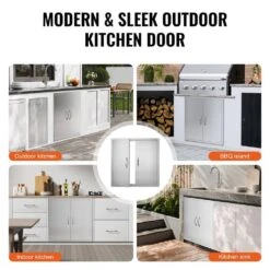 31 In. W X 31 In. H 304 Stainless Steel BBQ Access Door With Paper Towel Holder Outdoor Kitchen Doors For Storage Room 15 31 In. W X 31 In. H 304 Stainless Steel BBQ Access Door With Paper Towel Holder Outdoor Kitchen Doors For Storage Room -Vevor vevor outdoor kitchen doors 31yc304bxgbbqscgmv0 fa 1000