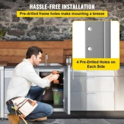 Stainless BBQ Doors 36 In. W X 23 In. H Grill Doors Double Access Door For Outside Cabinet -Vevor vevor outdoor kitchen doors 36ycbxgsjsskmcgm1v0 44 1000