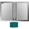 Outdoor Kitchen Cabinets Door 30.5 In. W X 21 In. H Grill Doors With Recessed Handle Access Door For BBQ Island