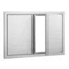 BBQ Access Door 28 In. W X 19 In. H Double BBQ Door Stainless Steel With Recessed Handle Outdoor Kitchen Doors -Vevor vevor outdoor kitchen doors bxgcgmxkskm28x191v0 64 1000