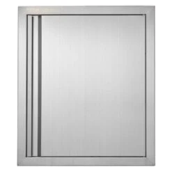 Single Outdoor Kitchen Door 18 In. W X 21 In. H BBQ Access Door Stainless Steel Flush Mount Door Wall Vertical Door