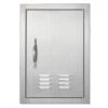 Single Outdoor Kitchen Door 14 In. W X 20 In. H BBQ Access Door Stainless Steel Flush Mount Door With Handle And Vents