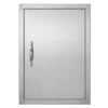 Single Outdoor Kitchen Door 18 In. W X 24 In. H BBQ Access Door Stainless Steel Flush Mount Door Wall Vertical Door