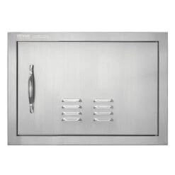 20 In. W X 14 In. H Single Outdoor Kitchen Door BBQ Access Door Stainless Steel Flush Mount Door Wall Vertical Door