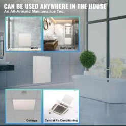 Metal Access Panel 16 In. W X 16 In. H Plumbing Access Doors With Cam Latch Lock Heavy-Duty Steel Wall Hole Cover -Vevor vevor outdoor kitchen doors jxmbd1616inchfeelv0 fa 1000