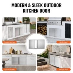 Double Outdoor Kitchen Door 36 In. W X 21 In. H BBQ Access Door Stainless Steel Flush Mount Door With Recessed Handles 15 Double Outdoor Kitchen Door 36 In. W X 21 In. H BBQ Access Door Stainless Steel Flush Mount Door With Recessed Handles -Vevor vevor outdoor kitchen doors smabscjmys36j2tr1v0 fa 1000