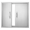 Double Outdoor Kitchen Door 26 In. W X 24 In. H BBQ Access Door Stainless Steel Flush Mount Door Wall Vertical Door -Vevor vevor outdoor kitchen doors smmbscjmys266wj57v0 64 1000