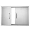 Double Outdoor Kitchen Door 30 In. W X 21 In. H BBQ Access Door Stainless Steel Flush Mount Door -Vevor vevor outdoor kitchen doors smmbscjmys30hbdq7v0 64 1000
