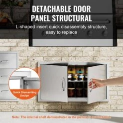 34 In. W X 19 In. H Double Outdoor Kitchen Door BBQ Access Door Stainless Steel Flush Mount Door Wall Vertical Door 13 34 In. W X 19 In. H Double Outdoor Kitchen Door BBQ Access Door Stainless Steel Flush Mount Door Wall Vertical Door -Vevor vevor outdoor kitchen doors smmbscjmys34xoa2hv0 1f 1000
