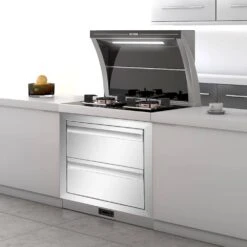 14 In. W X 14.5 In. H X 23 In. D Outdoor Kitchen Drawers Flush Mount Stainless Steel Double Access Drawers With Handles -Vevor vevor outdoor kitchen drawers ctg10x20 2x39 201v0 31 1000