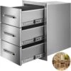 Outdoor Kitchen Drawers 16 In. W X 21.5 In. H X 18 In. D Stainless Steel BBQ Island Access Drawers With Handle 2 Outdoor Kitchen Drawers 16 In. W X 21.5 In. H X 18 In. D Stainless Steel BBQ Island Access Drawers With Handle -Vevor vevor outdoor kitchen drawers ctg16x22 3x180001v0 64 1000